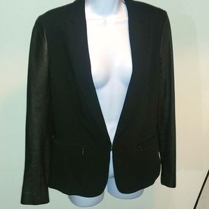 Rag and Bone Leather Blazer Jacket Sz 6